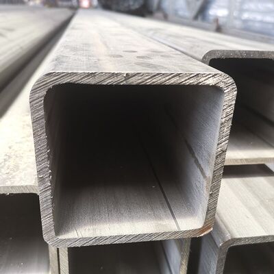 SUS 201 AISI 304 TP 316 เกรดขนาดใหญ่ Inxo หลอดผนังหนา 120mmx120mm สแตนเลสท่อสี่เหลี่ยม