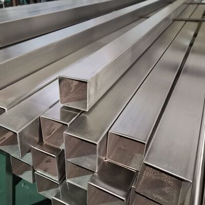 SUS 201 304 316 กระจก ซาติน จบ ปูปูปอเนกซ์ welded 0.7mm-3.5mm ความหนาท่อสแตนเลสสแควร์ 40mmx40mm