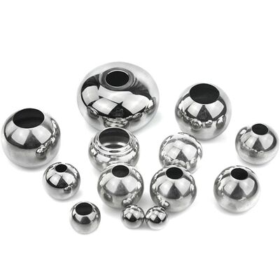 201 304 316 สแตนเลสสตีล Drilled Hollow Ball with Custom Surface Finishes and Wide Range of Sizes for Railing & Handrail Fittings & security window grille สแตนเลสสสตีล Drilled Hollow Ball with Custom Surface Finishes and Wide Range of Sizes for Railing & Handrail Fittings & security window grille