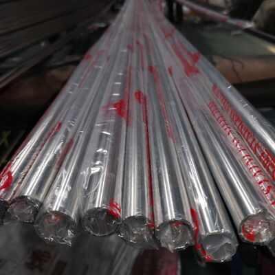 SUS 201 304 316 กระจก Satin ปลาย 1 1/2 'หลอดกลมเหล็กไร้ขัด 0.4 มม-3.0 มม ผนังหนา