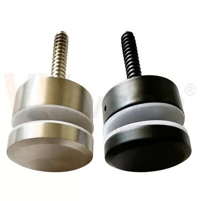 สายผม สีดํา แซติน M10 โปรแกรมสกรู AISI 304 316 สแตนเลส Standoff Pin Glass Adapter เหมาะสําหรับ 8mm-12mm 24mm