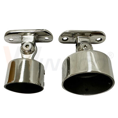 Angle Adjustable Stainless Steel Handrail Bracket Railing Saddle | 304/316 | Winsco Metal VA102