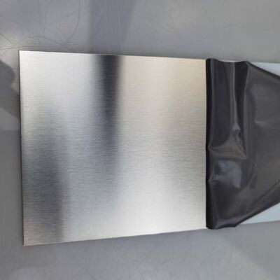 SUS 304 304L No.4 #4 ด้านผิวเซติน พลาสติกเหล็กไร้ขัด 1220mmx2440mm