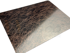 SS Vibration Mirror ชุบทองแดงเข้ม Blackening Antique Sheet