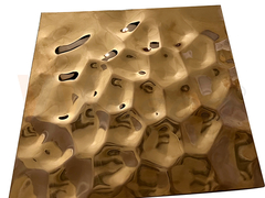 SS Mirror แผ่นรังผึ้งใหญ่ทองเหลืองบรอนซ์เหลือง