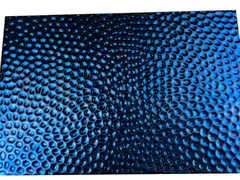 แผ่นตอกกระจก SS Blue Titanium 8K