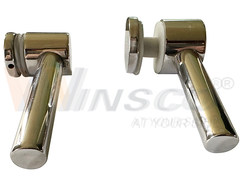 ตัวถือกระจกเหล็กไร้ขัดเหล็กที่มี Tube Soporte para Vidrio