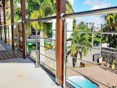 กระจกสำเร็จรูปสแตนเลส Inox AISI 201 304 316 ราวบันไดบ้าน