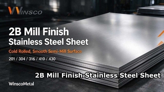 แผ่นเหล็กสเตนเลส Winsco Metal 2B Mill Finish | 201 304 316 410 430