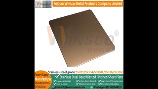 Winsco Brushed red Bronze Plating Blackening แผ่นสแตนเลสโบราณ#metal #viralshort#fypage