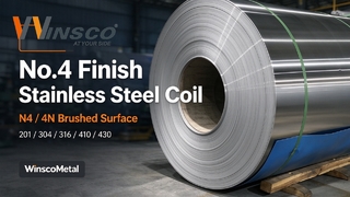 Winsco Metal คอยล์สแตนเลส เบอร์ 4 ขัดเงา | N4 4N แปรงคอยล์ 201 304 316 410 430